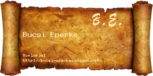 Bucsi Eperke névjegykártya
